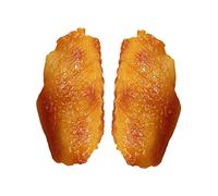 CORHAD 2pcs Realistic Simulated Chicken Wings Decor Model Food Prop for Home Photography Bakery Restaurant Display for Teaching and Play