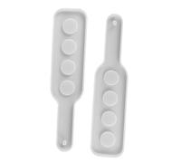 CORHAD 2pcs Reusable Silicone Mold for DIY Crystal Epoxy Shot Glass Serving Tray, White Silicone Mold Compatible with Resin for Simple DIY Home Craft Projects