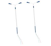 CORHAD 2pcs Scale White LED Double-end Road Lamps for Sand Table Scene Decoration Micro Landscape Garden Ornament DIY Mini House Adornment