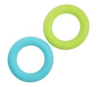 CORHAD 2Pcs Silicone Bobbin Case Sewing Thread Spool Storage Box with Bobbin Holder Rings in Apple Green and Light Blue for Sewing Machine Accessories and Craft Organization