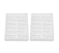 CORHAD 2pcs Silicone Nail Molds Set with 3D Embossed Lace and Cream Patterns for DIY Nail Art Decorations on Long False Non-Stick Silicone Moulds for Professional Manicure