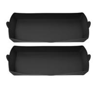 CORHAD 2pcs Silicone Rectangular Bread Baking Mold for Easy Loaf Release | Black Silicone, Dishwasher Safe, Uniform Shape, Home Bakers and Beginners, Banana Bread or Cake