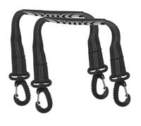 CORHAD 2pcs Ski Boot Carrier Straps and Roller Skate Leashes, Black Adjustable Ice Skates and Ski Boots Carrying Straps for Winter Sports Outdoor Use