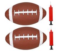 CORHAD 2Pcs Soft Rugby Balls for Portable Inflatable Footballs for Outdoor Training Play for Development Fun