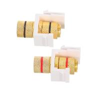 CORHAD 2pcs Speaker Binding Post Banana Connector with Secure Locking Design Audio Speaker Jack Terminal for Professional Music Playback and Multi Cable Management Fast Installation