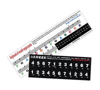 CORHAD 2pcs Stickers for Beginners Self-adhesive Keyboard Decals Music Instrument Supplies Pitch Labels Key Key and Lightweight Learning Tool