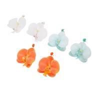 CORHAD 3 Pairs Colorful Butterfly Orchid Flower Earrings Floral Dangle Boho Jewelry Lightweight Comfortable Fit Vacation Beach Party Accessories for Women