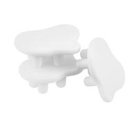 CORHAD 3 Pcs Scale White Plastic Modern Side End Tables for Tiny House Decorations and Creative Roleplay Accessories