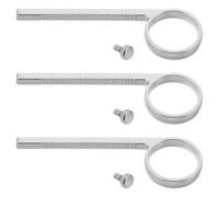 CORHAD 3 Sets Metal Valve Pull Slide Pull Accessory Ring Trumpet Valve Accessory Tool Silver