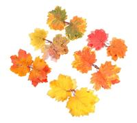 CORHAD 30pcs Artificial Maple Leaf Decorations for Thanksgiving Fall Garland Making Lightweight Silk Cloth Fall Leaves for Wreaths Table Decor Craft Projects and Autumn