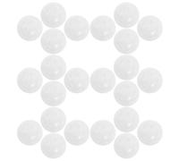 CORHAD 30pcs White Ball Inserts for Baby Toys and Doll Noise Maker Accessories, 24mm Plastic Squeaker Balls for Infant Plush and Puppet Repair, DIY Shaking Sound Components