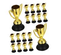 CORHAD 32pcs Mini Plastic Trophies with Finish for Lightweight Safe Participation Award Cups for Sports Party Favors Competitions and Classroom Rewards