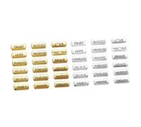 CORHAD 36pcs Alloy Inspirational Word Charms Diy Pendant Jewelry Making Material for Necklace Bracelet Crafting Gold and Silver Pack Motivational Jewelry Accessories for Diy Projects