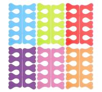 CORHAD 36pcs Flexible Sponge Nail Separators for Manicure and Pedicure Versatile Toe Nail Dividers and Manicure Accessories for Art and Gel Polish Application