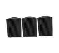 CORHAD 3pcs Acoustic Foam Soundproofing Panels Low Frequency Bass Trap Corner Blocks Fire Retardant Gear Sound Insulation for Home Theater and Ktv 12x12x24cm