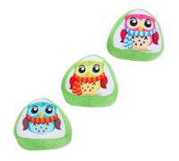 CORHAD 3pcs Catnip Molar Toy Interactive Cat Diversion Toy Cute Rice-ball Design and Safe for Healthy Playtime for Kittens and Cats