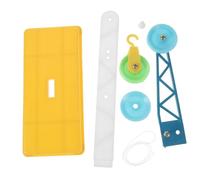 CORHAD 3PCS Educational Pulley System Model with Stand for Primary School Physics Experiments Lightweight Compact Mechanics Teaching Tool for Early Education and Learning Random Color