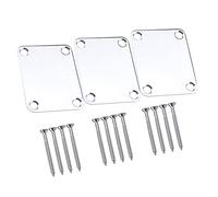 CORHAD 3pcs Electric Guitar Neck Plate Bass Guitar Neck Joint Plate Fretboard