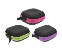 CORHAD 3pcs Essential Oil Storage Box Travel Case with Oxford Cloth Material Shockproof and Easy to Carry Essential Oil Bottle Organizer for Nail Polish Random Color