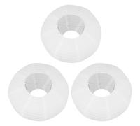 CORHAD 3Pcs Foldable Paper Lantern Lamp Shades D30Cm X H20Cm, DIY Pendant Light Shades for Party Decorations, Chinese Style Paper Lampshades for Hanging Ceiling Lamps