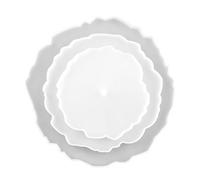 CORHAD 3pcs Fruit Tray Mold Round Silicone Three-Layer Design Creative Fashion Tea Tray Mold Easy to Maintain Organize Little Things for Home Dining-Table