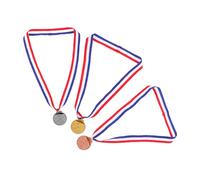 CORHAD 3pcs Gold Silver Bronze Metal Award Medals with Polished Shiny Finish for Adults Swimming Competitions School Sports Events and Training Programs Recognition