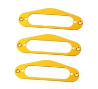 CORHAD 3pcs Guitar Pickup Frame Humbucker Ring Pickup Mounting Ring Single Coil Pickup Ring Golden