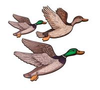 CORHAD 3pcs Mallard Duck Wall Hanging Decor Rustic Wooden Farmhouse Style Wall Art for Entryway Nursery Living Dining Decorations