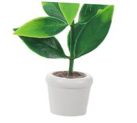 CORHAD 3pcs Miniature Dollhouse Plants Realistic Mini Potted Succulents with Detailed Leaf Texture Evergreen Artificial Greenery for Micro Landscape Dollhouse Garden Accessories