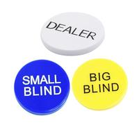 CORHAD 3Pcs Multifunctional Bingo Chips Poker Gambling Tokens with Markers Smooth Edges Game Counting Chips for and Event Use