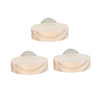 CORHAD 3pcs Parrot Perch Stand Bird Leap Wooden Bird Toys Tree Stand for Cage Branch Perches Balance Board