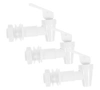 CORHAD 3pcs Plastic Beverage Dispenser Tap with Spigot Lever Valve Wear-Resistant and Precision Valve Control for Water Jug and Wine Brewing Barrels Suitable for Home and Commercial Use