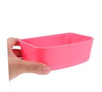 CORHAD 3Pcs Plastic Bird Feeder Bowls for Cage Install Food and Water Holder for Parrots Finches Doves Cockatiels Convenient Pet Feeding Accessories