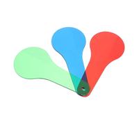 CORHAD 3PCS Preschool Science Color Mixing Paddles Safe Educational Teaching Accessory for Classroom Learning Optical Color Filter Boards Enhancing Observation and Scientific Thinking