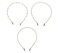 CORHAD 3pcs Sparkly Rhinestone Headbands for Women Comfortable Fit Hair Accessories for Wedding Holiday