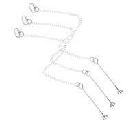 CORHAD 3pcs Stainless Steel Parrot Food Feeder Hanging Vegetable Fruit Holder Bird Feeding Tool for Parrots Sturdy PET Feeder Easy-Swap Design