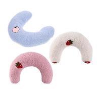 CORHAD 3pcs U Shaped Cat Pillow for Indoor Kittens Small Dogs Soft Comfort Pillow with Gentle Fabric for Calming Travel Home Outdoor Relaxation