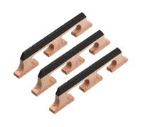 CORHAD 3pcs Wooden Banjo Bridge Replacement Parts String Banjos Guitars and Ukuleles Precision Fit Wood Material Enhanced Sound Transmission for Acoustic Instruments