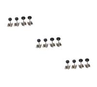 CORHAD 3sets Enhance Your Ukulele Ukulele Tuning Keys with Machine Heads Black Button Tuning Pegs Set 4pcs*3
