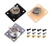 CORHAD 3sets Jack Accessories for Bass Connection of Practical Outlet Guitar Socket Fittings Suitable for Instrument Accessory Use in Recording Studios Live Performances Random Style