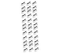 CORHAD 3sets Microphone Clip Lapel Tie Clip Metal Clamp Mini Lavalier Mic Holder for Voice Chat Video Conferencing 12pcs*3