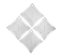 CORHAD 4 Pcs Stainless Steel String Action Ruler Guitar Setup Gauge Notched Radius Gauge Luthier Repair Tool for Electric Acoustic Bass Guitar Maintenance