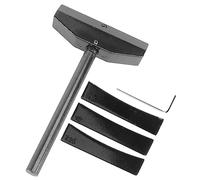 CORHAD 4-piece Guitar Fret Install Tool Set Black Fret Press Caul with 7.25/9.5/12 Gauge Inserts for Acoustic and Electric Guitars