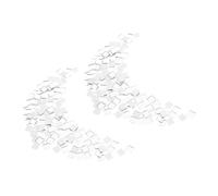 CORHAD 400pcs Mosaic Glass Tiles for Decor Home Decor Square Glass Mosaic Tiles Craft Mirror Square Mirror DIY Art Jewelry Art Silver