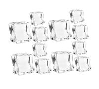 CORHAD 40pcs Acrylic Fake Ice Cubes Transparent Irregular Crystal Stones for Bar Home Decor Party Centerpieces Reusable Decorative Squares Clear Display Props