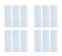 CORHAD 40Pcs Blue Washi Tape Holder Paper Tape Sub-Packing Dispensers Rounded Corners, Thickened Matte Grid Storage Boards for Office and Scrapbooking Use