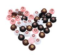 CORHAD 40pcs Mini Resin Coffee Cups Set for Dollhouse - Miniature Coffee Mug Ornaments, Tiny Tabletop Decorative Cups for Dollhouse Kitchen, Micro Landscape Accessories