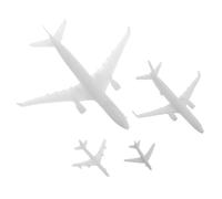 CORHAD 4pcs Aircraft Sand Table Model Airplane Adornment Micro Landscape Model Planes Landscaping Mini Airplane Plane Kit Miniature Plastic White