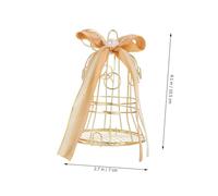CORHAD 4pcs Bird Cage Candy Boxes for Wedding Party Favour Portable Decorative with Simple Elegant Design Lightweight Golden Sweets Bridal Shower