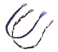 CORHAD 4pcs Braided Hair Extensions for Women, Skin Friendly Synthetic High Temperature Fibres, Natural Soft Texture, for Creating Beautiful Looks and Stylish Ponytails